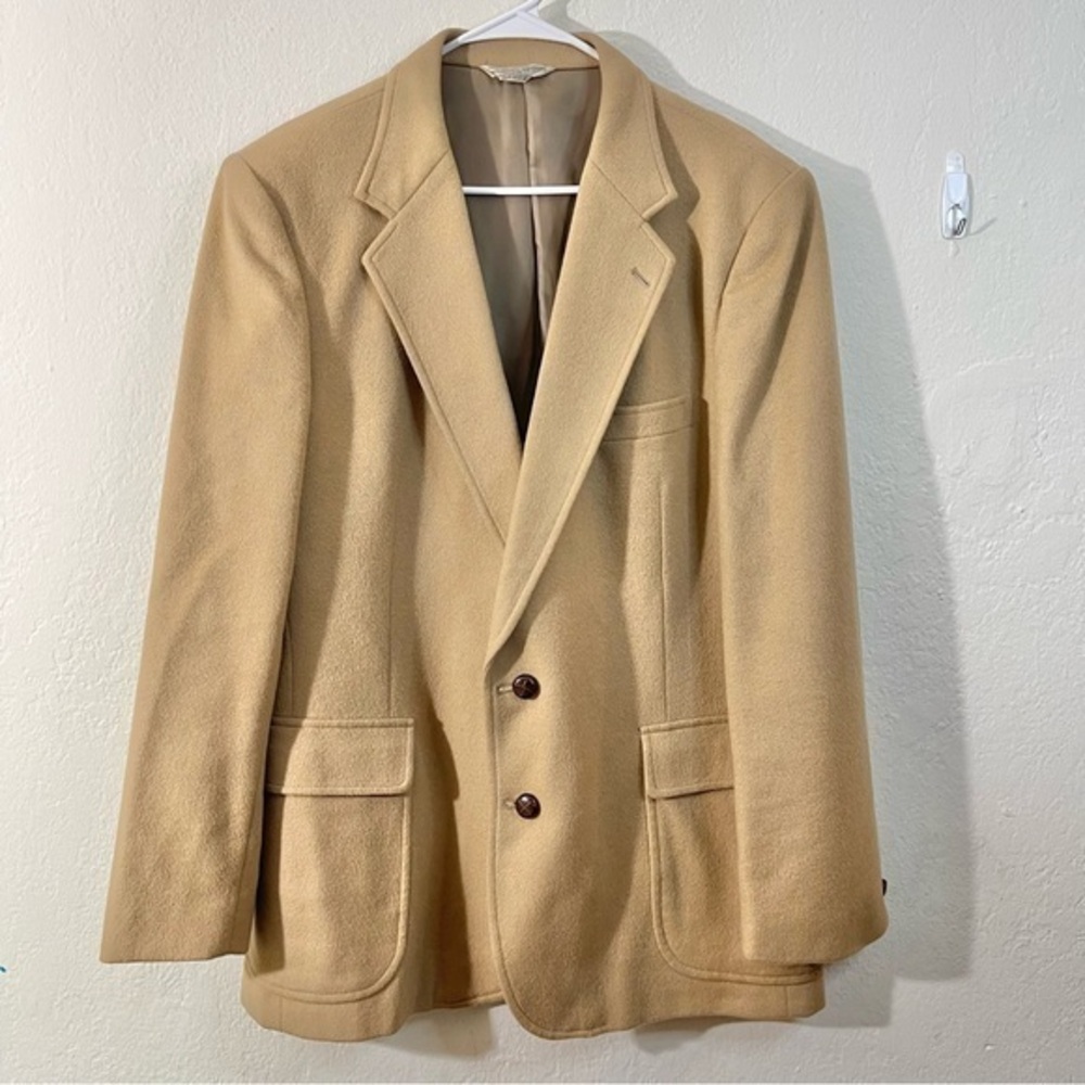 Vintage Carl Michaels Lambs Wool 2 Buttons Blazer Sport Coat Jacket 46 Career